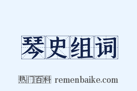 琴史组词是什么意思的图片